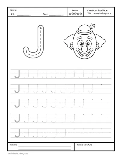 9 Helpful Steps for Letter J Tracing Joy with a Jolly Clown!