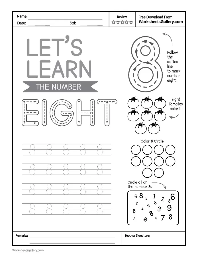 Amazing Number 8 Tracing: Essential Steps for Early Math Mastery