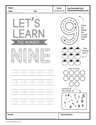 Amazing Number 9 Tracing: Essential Steps for Confident Writing