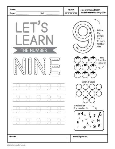 Amazing Number 9 Tracing: Essential Steps for Confident Writing