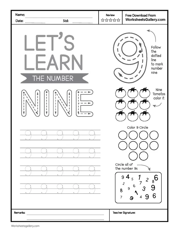 Amazing Number 9 Tracing: Essential Steps for Confident Writing