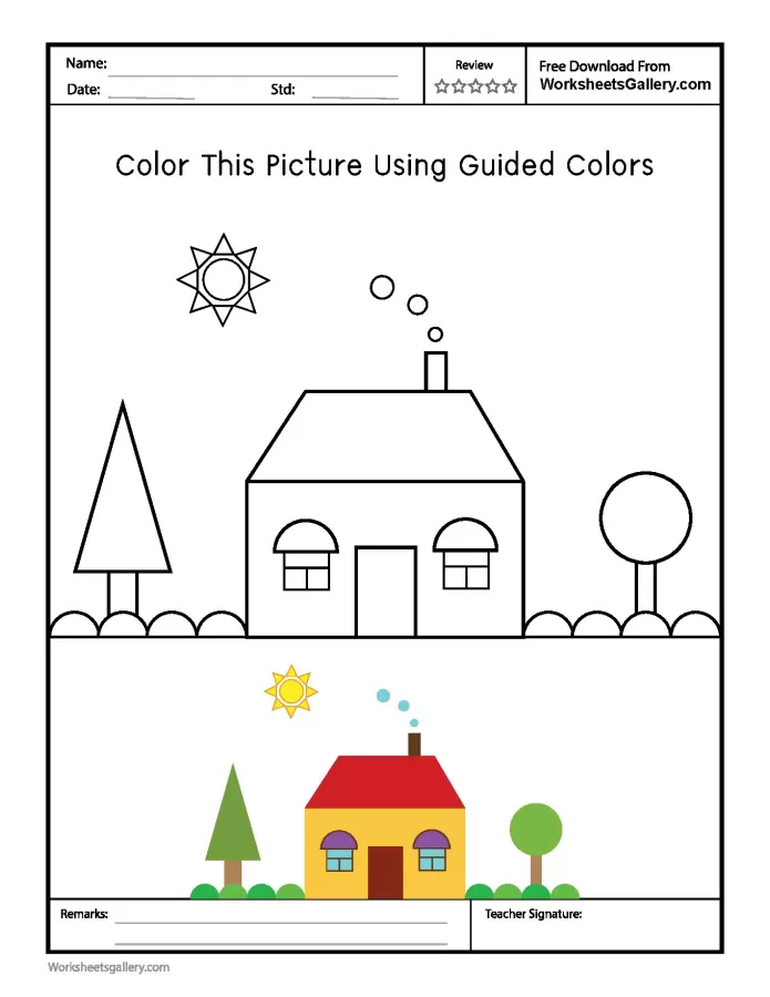 Color the house: 5 Amazing Steps for Creative Learning!