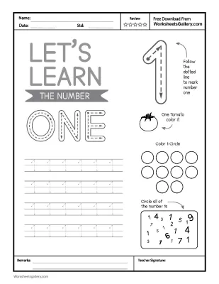 Essential Number 1 Tracing: A Fantastic Start for Early Learners