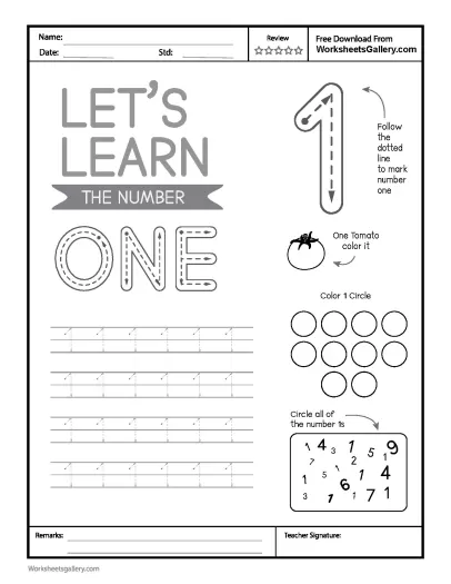 Essential Number 1 Tracing: A Fantastic Start for Early Learners