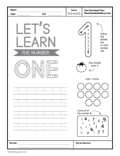 Essential Number 1 Tracing: A Fantastic Start for Early Learners