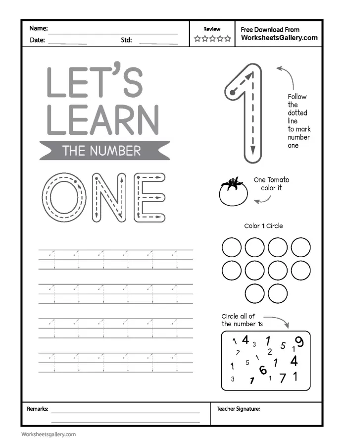 Essential Number 1 Tracing: A Fantastic Start for Early Learners
