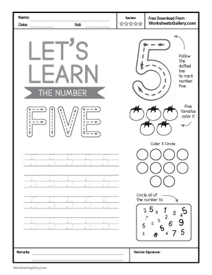 8 Fantastic Steps for Number 5 Tracing: Early Math Mastery
