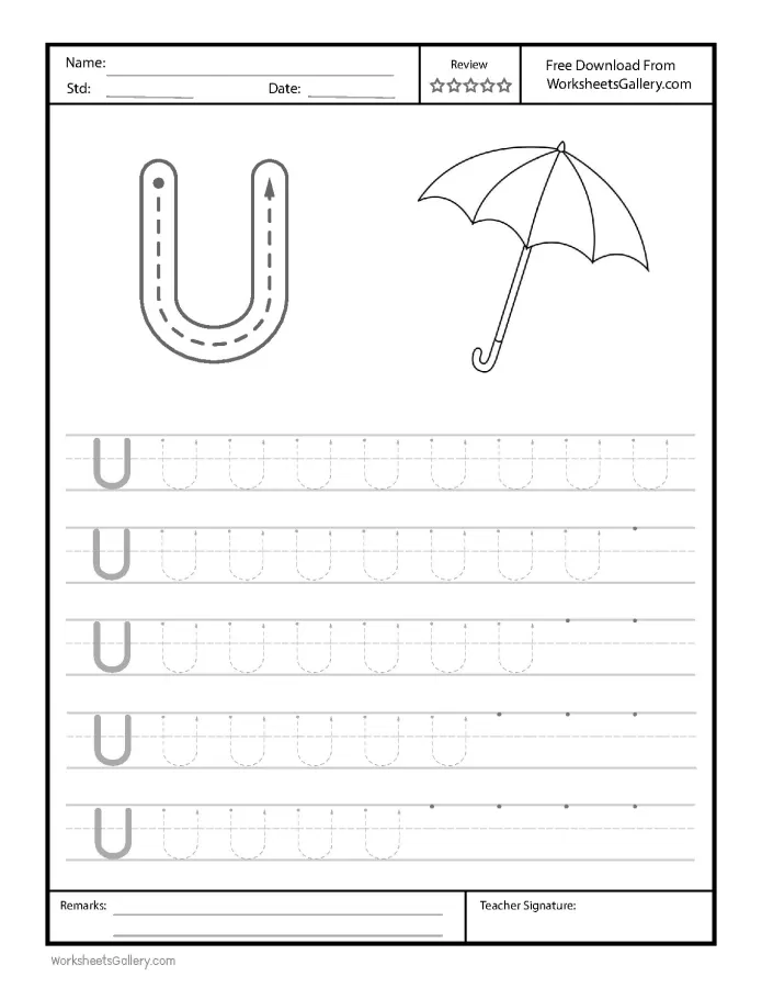 Master Letter U Tracing: 7 Brilliant Steps for Confident Writing!