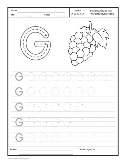 Master the Terrific Letter G Tracing: 5 Essential Steps to Early Writing!