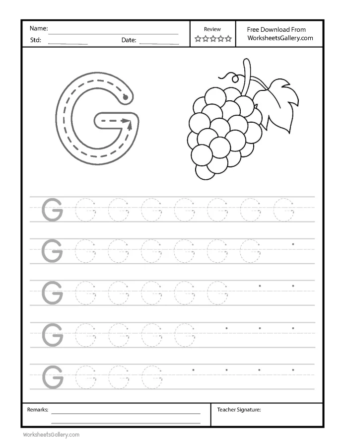 Master the Terrific Letter G Tracing: 5 Essential Steps to Early Writing!