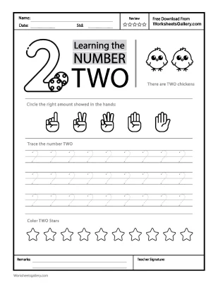 Trace Number 2 Worksheet: 5 Brilliant Steps to Early Math Mastery