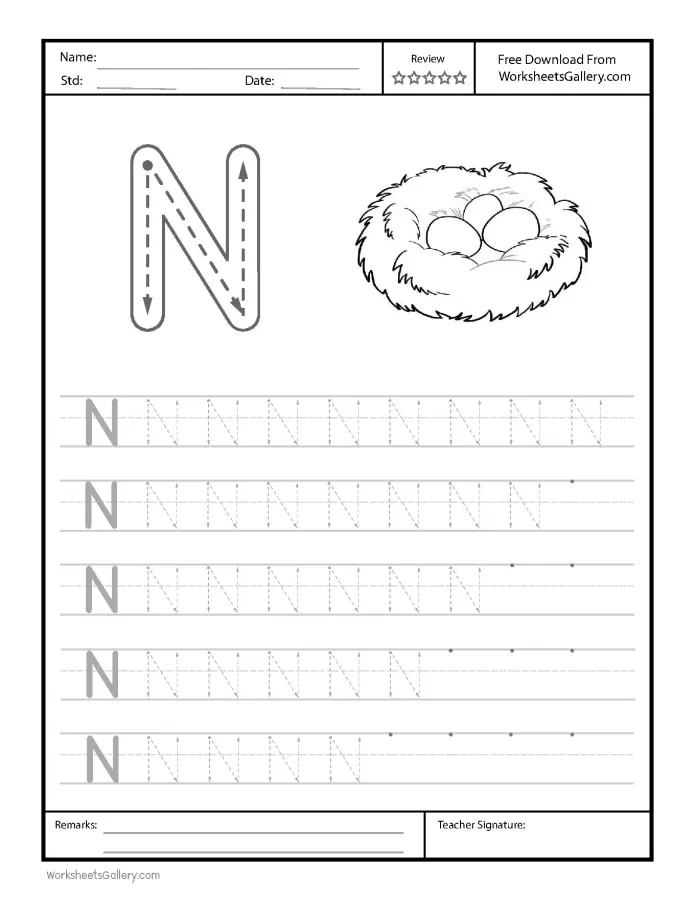 Mastering Letter N Tracing: 9 Nifty Steps for New Writers!
