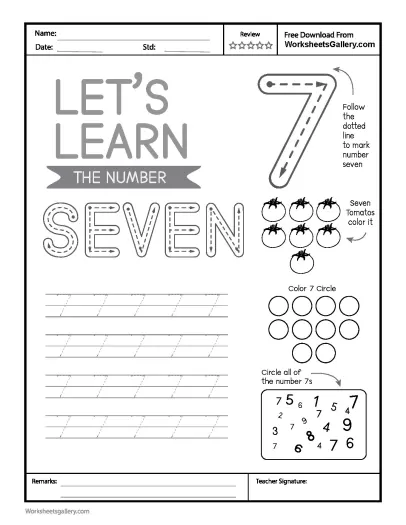 Master Number 7 Tracing: A Fun Path to Early Math Mastery