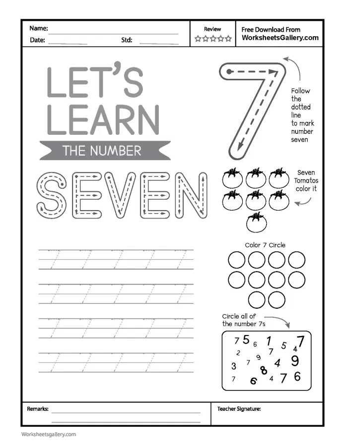 Master Number 7 Tracing: A Fun Path to Early Math Mastery