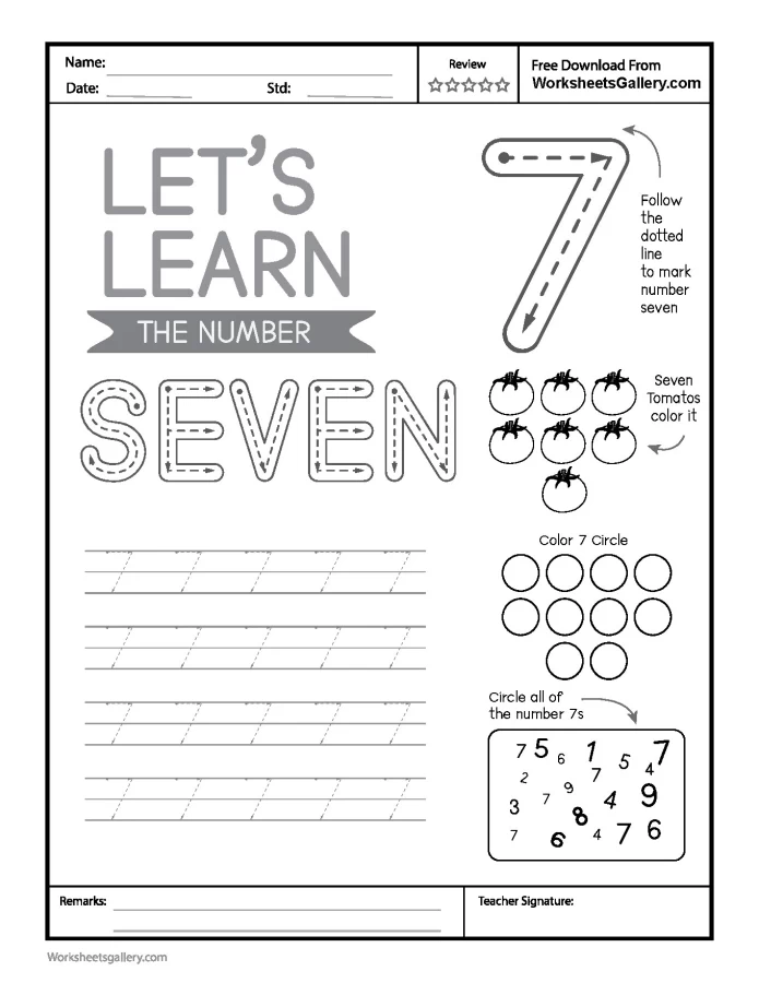 Master Number 7 Tracing: A Fun Path to Early Math Mastery