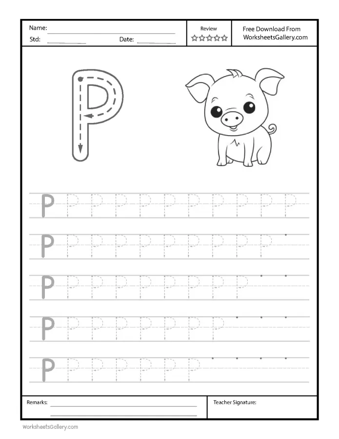 Perfect Letter P Tracing: 5 Essential Steps for Confident Writers