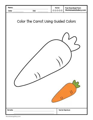 Vibrant Carrot Coloring: 5 Fun Steps for Fine Motor Skills
