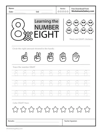 8 Amazing Trace Number 8 worksheet Activities Fun for Kids
