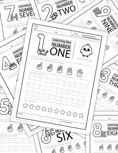 Trace Number 1 to 10 Worksheet: Fun for Little Learners!