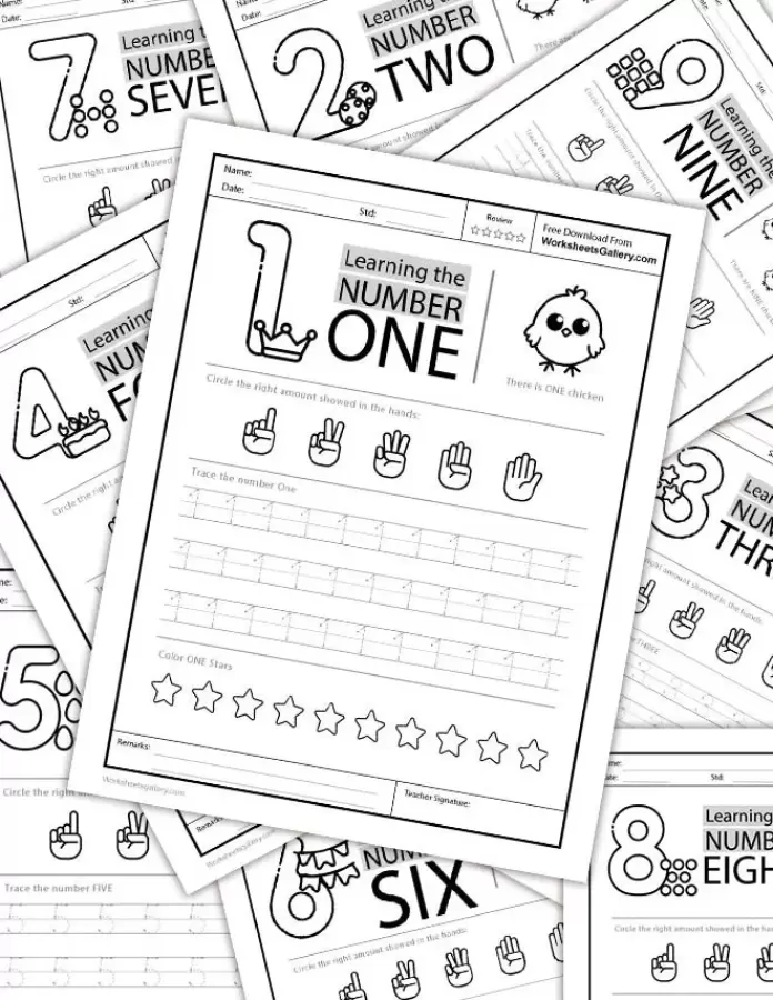 Trace Number 1 to 10 Worksheet: Fun for Little Learners!