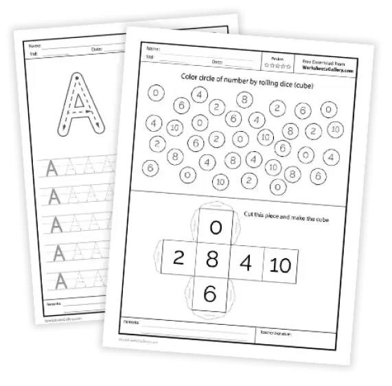 Printable worksheets preview