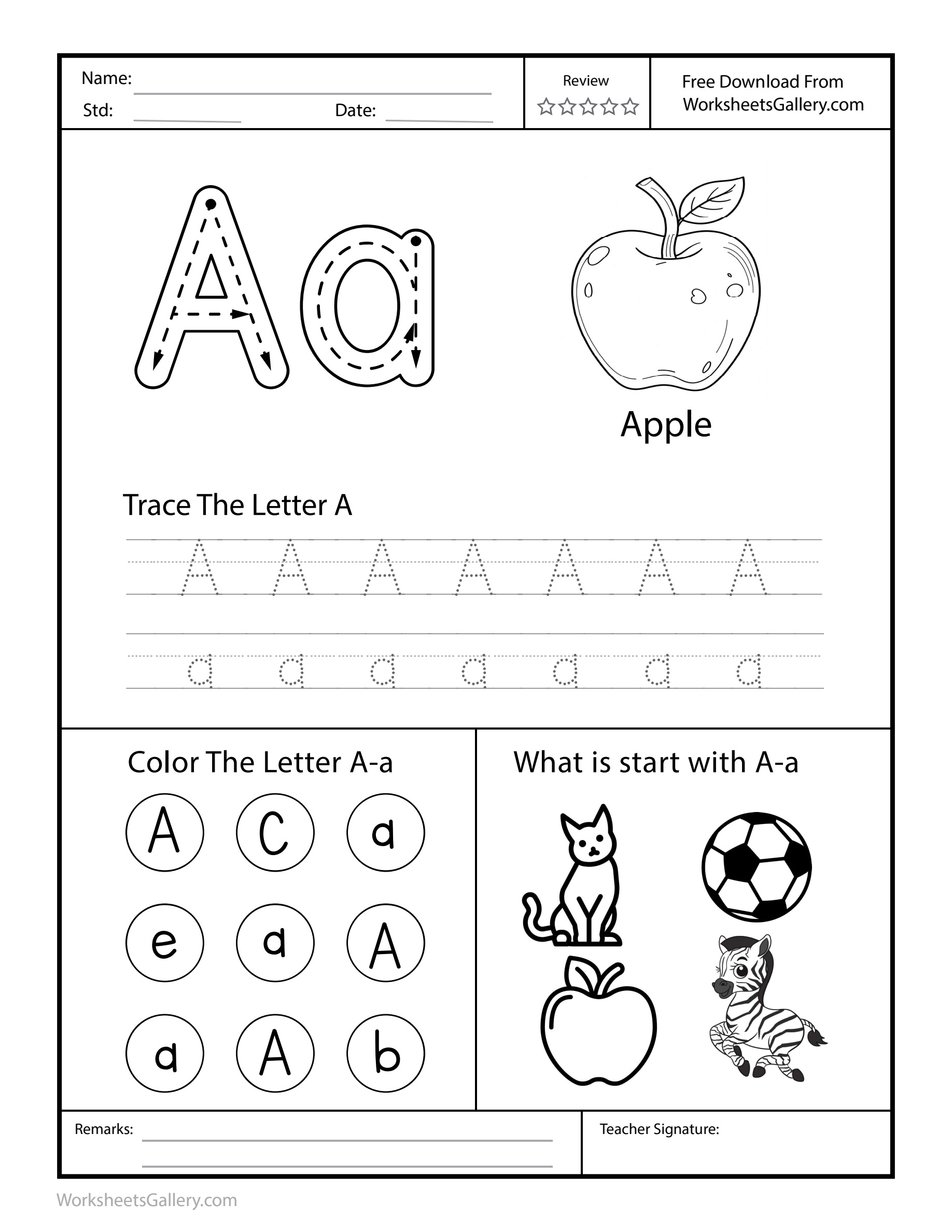Spot Letter A: 4 Brilliant Tasks for Confident Kids