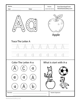 Spot Letter A: 4 Brilliant Tasks for Confident Kids