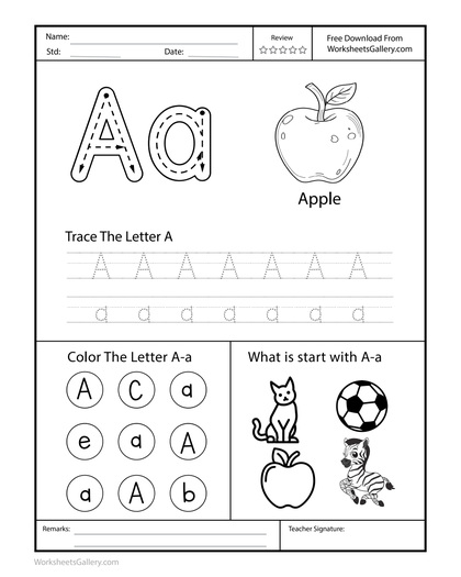 Spot Letter A: 4 Brilliant Tasks for Confident Kids