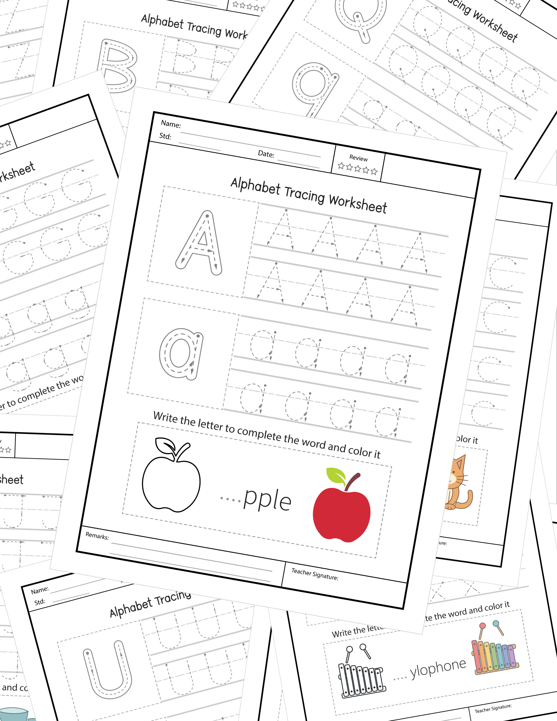 Alphabet Tracing Bundle: 26 Brilliant Letter Journeys