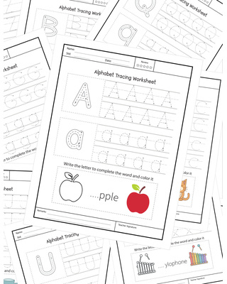 Alphabet Tracing Bundle: 26 Brilliant Letter Journeys
