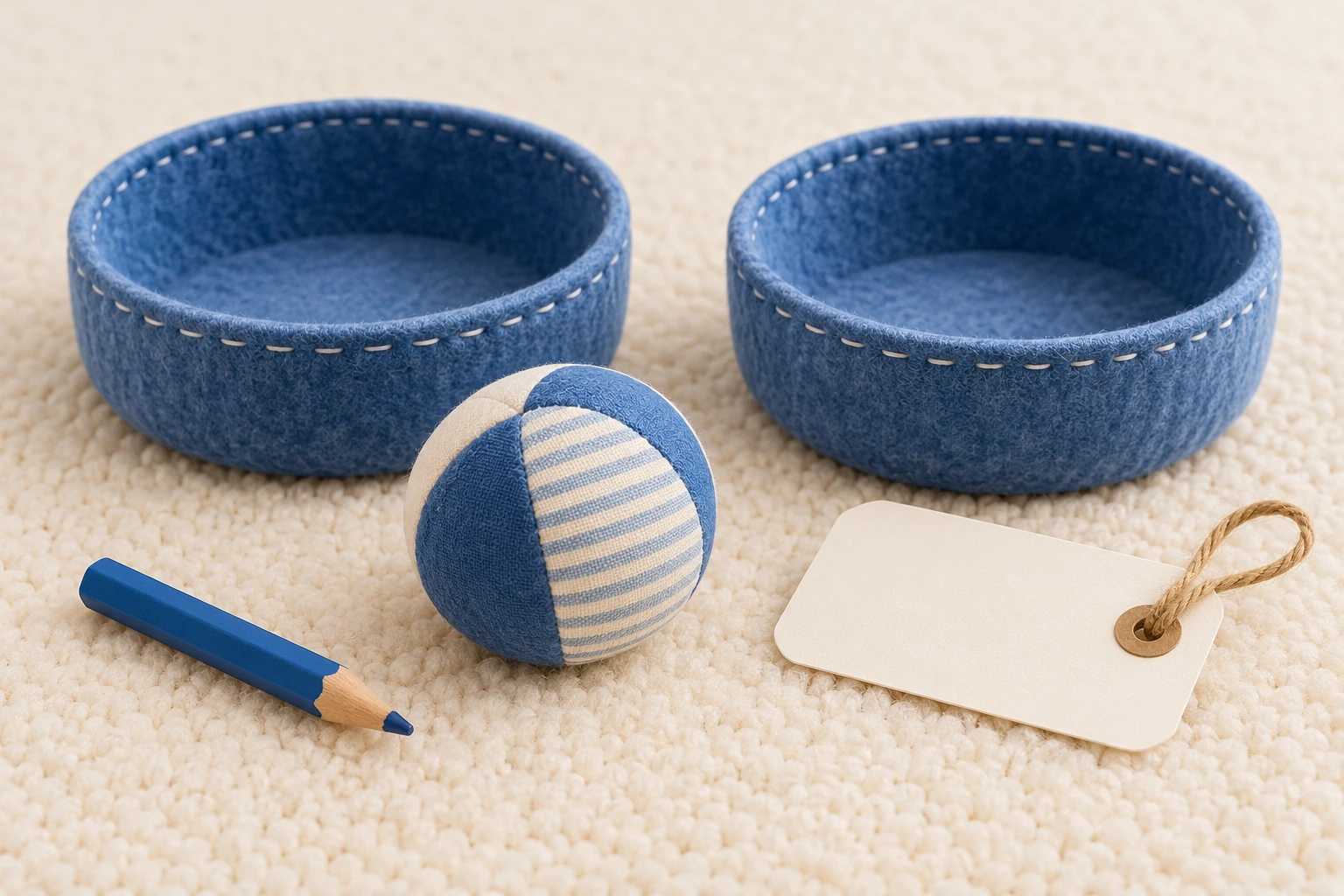 Handmade ball learning props with unprinted writing materials for a Bb story
