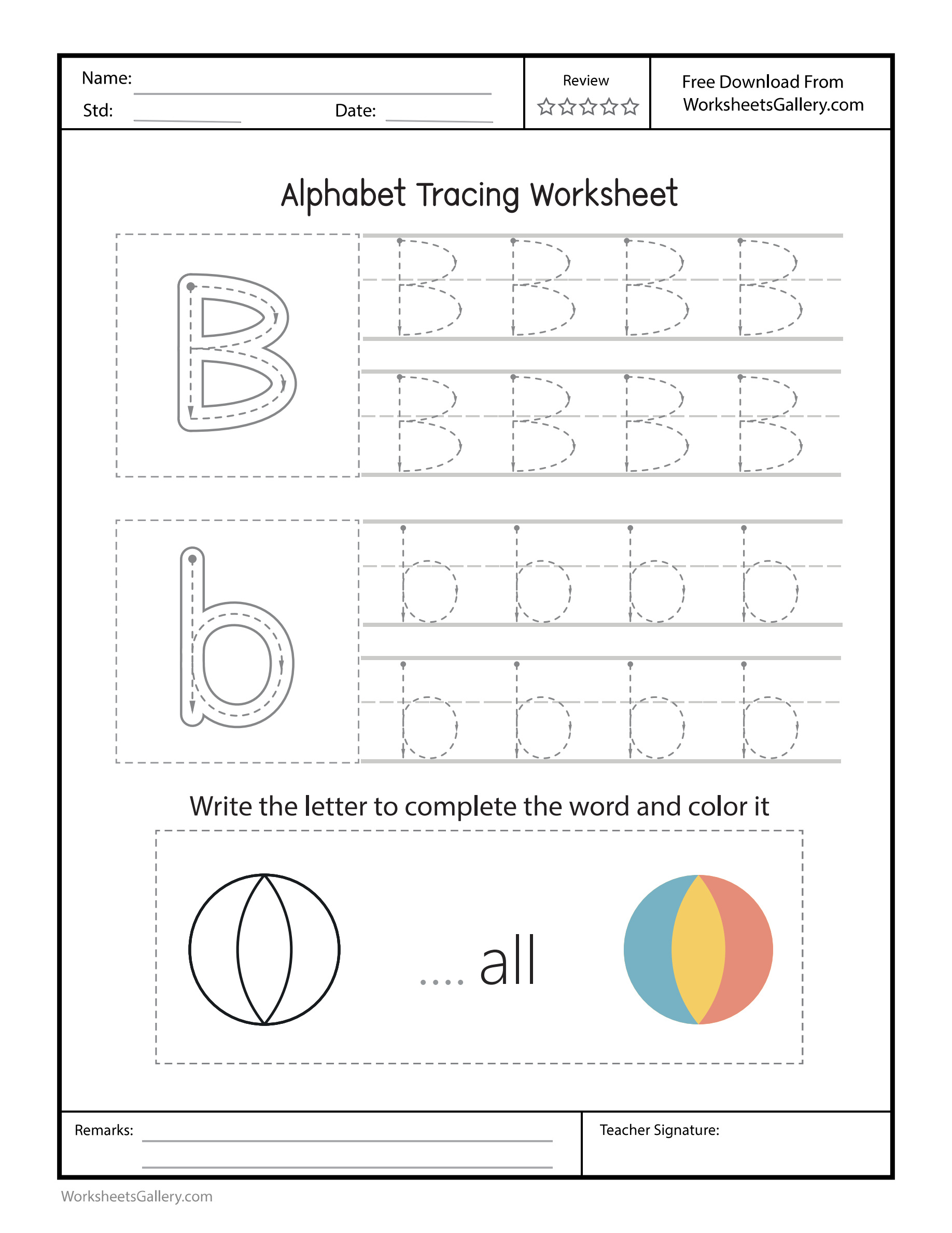 Bb Worksheet: 6 Wonderful Bounce and Bowl Tasks