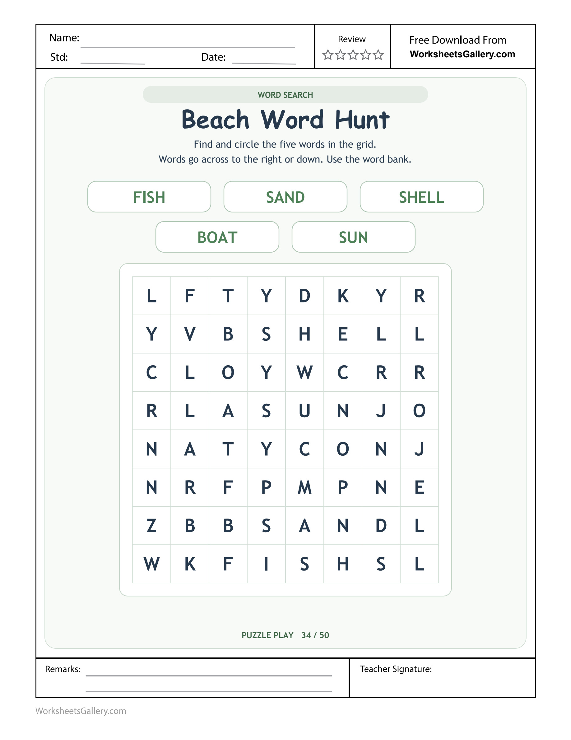 Beach Word Discovery: 5 Brilliant Letter Trails