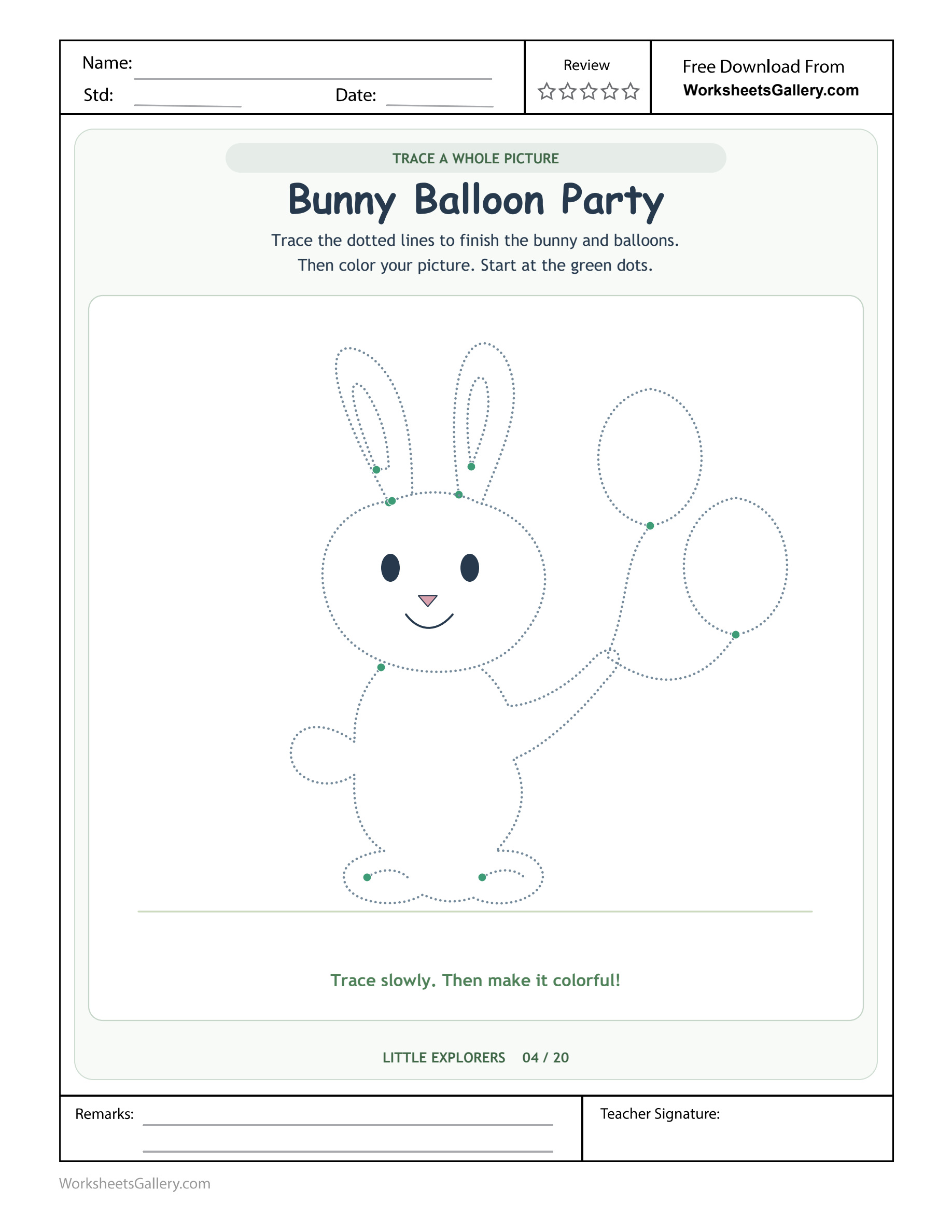 Bunny Picture Tracing: 3 Joyful Outline Adventures