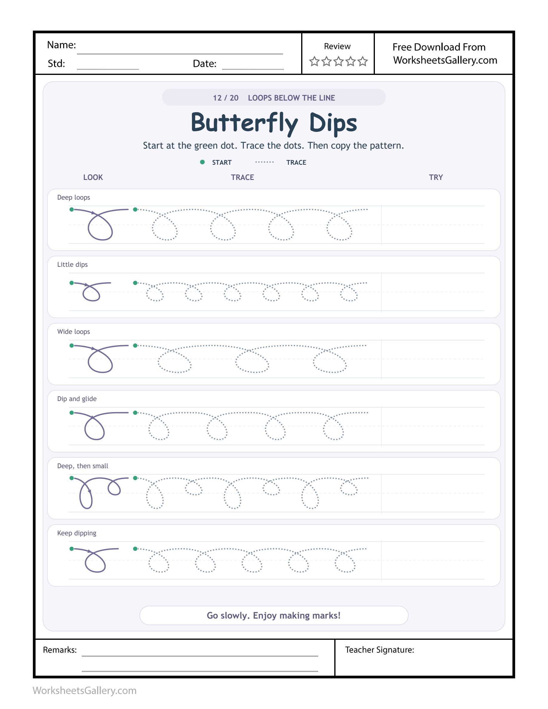 Butterfly Dip Paths: 4 Powerful Below-Line Tracing Games