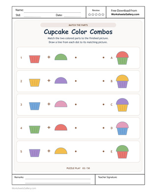 Cupcake Colour Puzzle: 5 Sweet Ways to Compare Parts