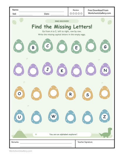 Dino Missing Capitals: 6 Powerful Alphabet Discoveries