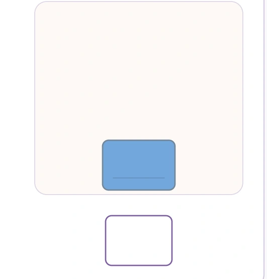 The rightmost tower card contains one blue block and a response box.