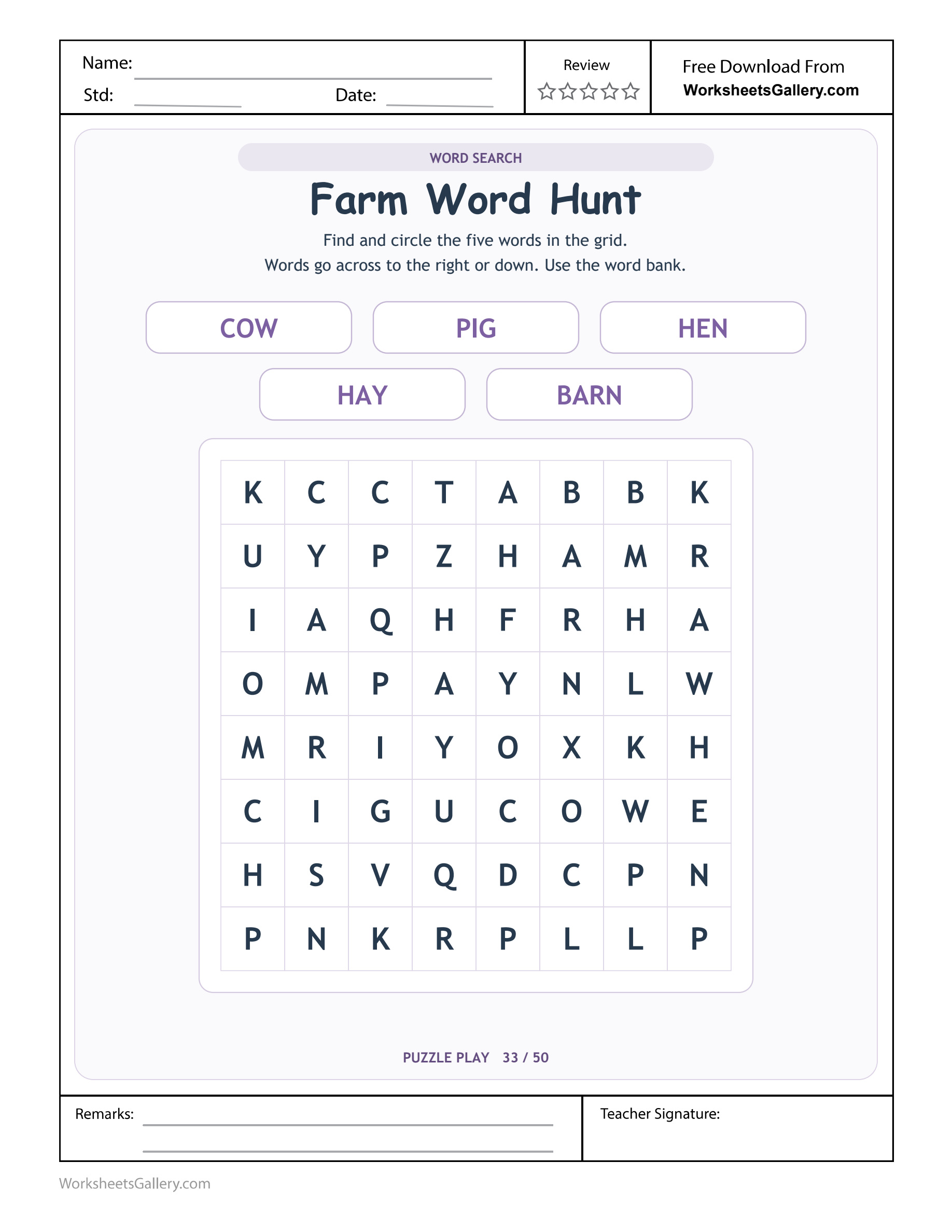 Farm Word Searching: 5 Clever Straight-Line Finds