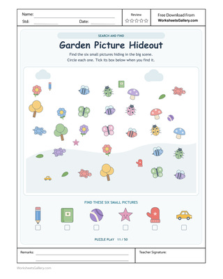 Garden Hidden Pictures: 6 Clever Finds Among Flowers