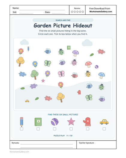 Garden Hidden Pictures: 6 Clever Finds Among Flowers