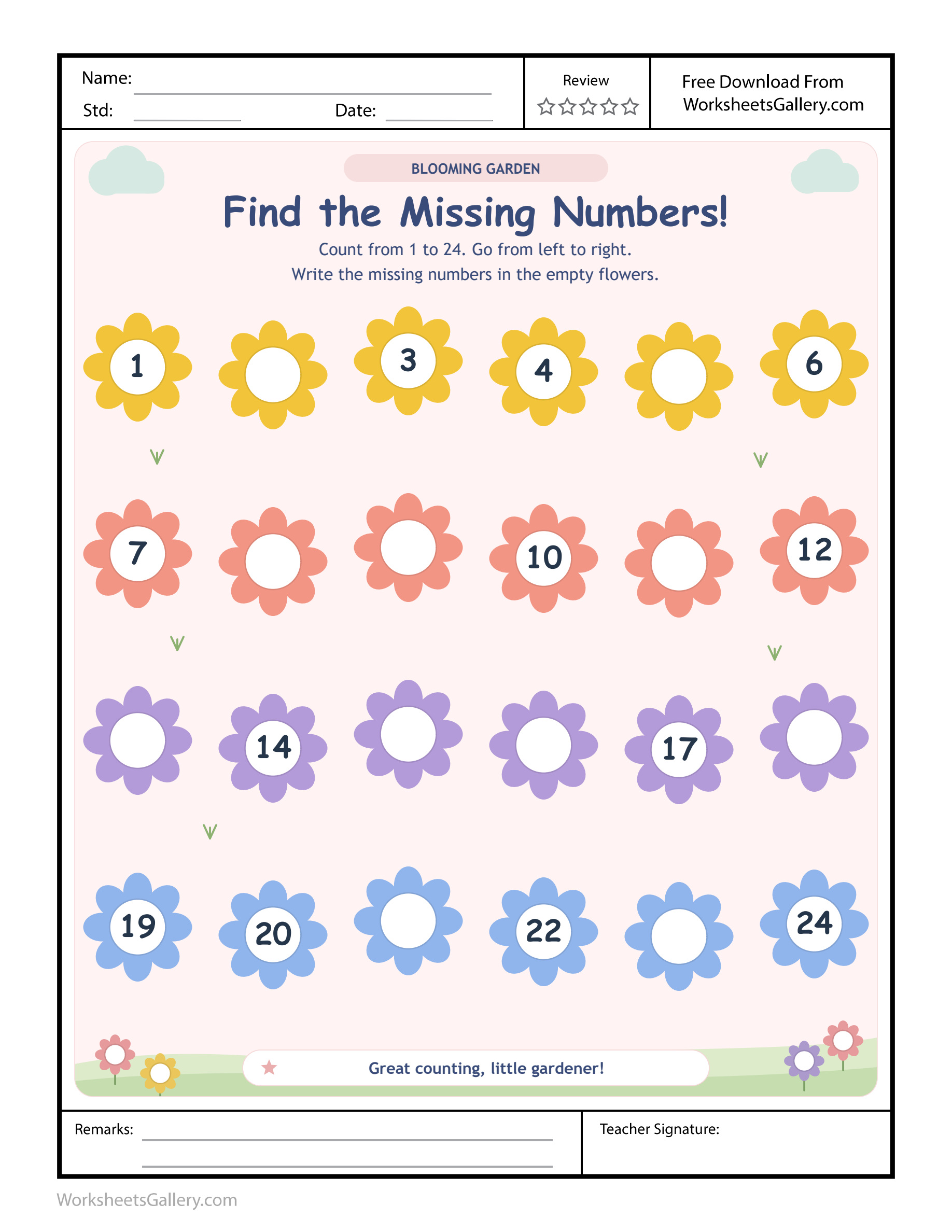 Garden Missing Numbers: 5 Brilliant Bloom Trail Games