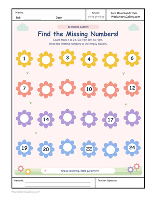 Garden Missing Numbers: 5 Brilliant Bloom Trail Games