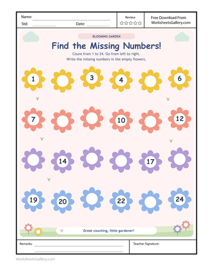 Garden Missing Numbers: 5 Brilliant Bloom Trail Games