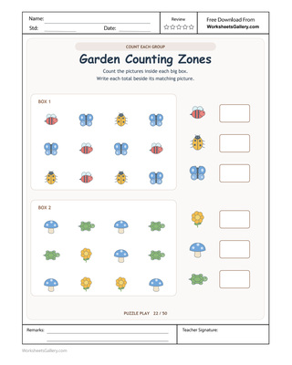 Garden Group Counting: 6 Bright Picture-Key Answers