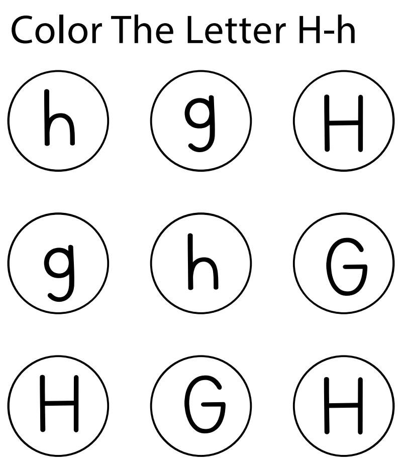 Nine-circle grid arranged h g H, then g h G, then H G H