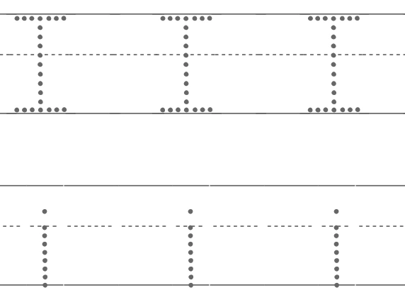 Opening I and i tracing examples with capital bars and separate lowercase dots above short stems