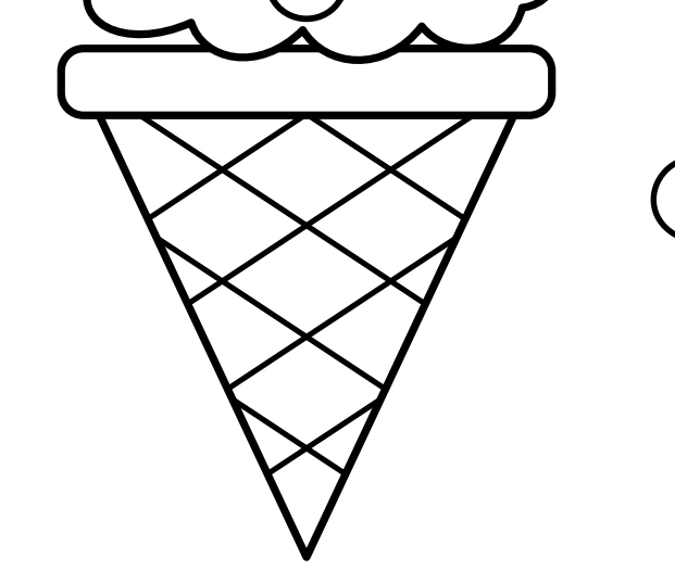 Pointed cone divided by crossed lattice lines