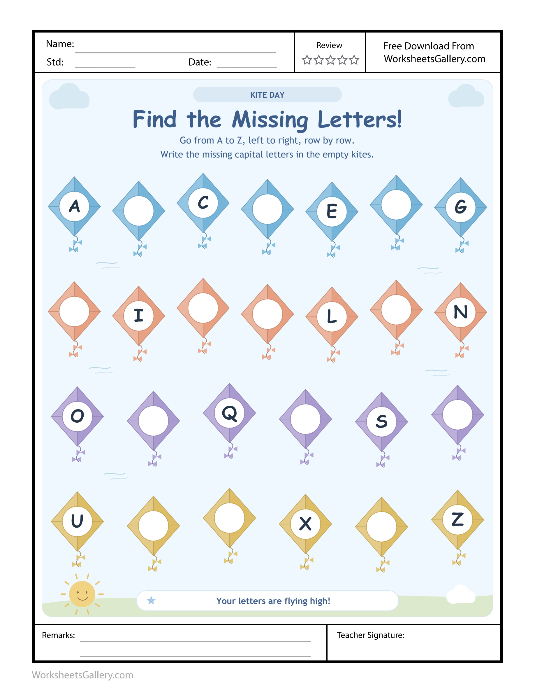 Kite Alphabet Gaps: 5 Brilliant Capital Letter Games