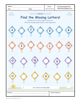 Kite Alphabet Gaps: 5 Brilliant Capital Letter Games